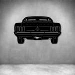 Ford Mustang 1969 Back - Grey L 600 X H 400MM