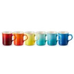 Le Creuset Rainbow Seattle Mugs Set Of 6 - 400ML