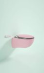 Aura-sleek Smart Wall-hung Commode- Pink