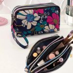 Floral Printed Wristlet Wallet - Large Capacity Clutch Purse For Women Perfect For Travel And Organization - Mother's Day Gifts