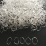 1000PCS Clear Elastic Hair Rubber Bands Transparent MINI Hair Ties Small Stretch Hair Bands For Women