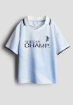 Collared Football Shirt - Blue