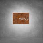 House Number D05 - 300 X 500 Matt Gold No