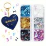 1box Holographic English Letter Resin Glitter Sequins For Epoxy Resin Filling Accessories Alphabet Flakes DIY Silicone Mold Filler Jewelry Making