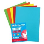 Butterfly A3 Bright Board Assorted 5 Sheets