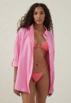 Cotton On Swing Beach Shirt - Cherry Pink