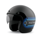 Retro Tank Stripe II Sun Shield X14 3 4 Helmet
