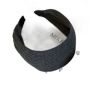 French Knitted Grey Widened Headband For Women