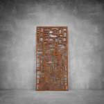 Laser Cut Screen - Design 093 - 1040 X 535 X 20 Rust Coat Outdoor