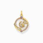 Yellow-gold Plated Pendant With Crescent Moon