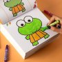 160 Pages Boys Girls Coloring Books Cars Animals Vegetables Baby Drawing Book School Early Education Stationery