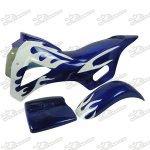 Dirt Bike Fairing Kit - Blue White - Liya