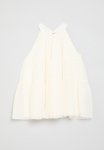 PoP Candy Halter Neck Mesh Dress - Off White