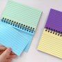 Spiral Bound Notebook 5-Color Assortment - Portable Personalized Notepad 50 Sheets 100 Pages (12.5cm X 7.5cm)