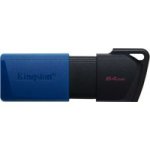 Kingston Technology Datatraveler Exodia M USB Flash Drive 64 Gb Type-a 3.2 Gen 1 3.1 Black Blue 64GB 67.4 X 21.8 11.6 Mm 10