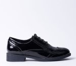 Flat Brogue - 8 Black