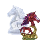 3D Horses Wall Hanging Silicone Resin Mold