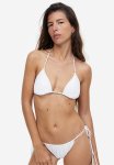 Padded Triangle Bikini Top - White