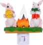 Easter Resin Rabbit Night Light For Bedroom Bunny Table Lamp