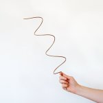 Plant Support - Spiral - Copper 50CM X 10CM