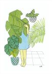 Girl Hiding Art Print