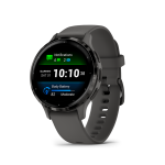 Venu 3S: Slate Stainless Steel Bezel With Pebble Grey Case And Silicone Band