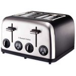 Russell Hobbs 4 Slice Matt Black Toaster 13976