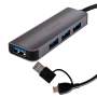 WINX CONNECT 4-Port USB 3.0 Hub With Type-C Adapter
