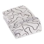 Bone Dry Embossed Bone Collection Pet Blanket 36X48 Black
