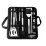 20 Piece Stainless Steel Bbq Grill Tool Set With Case Heavy Duty Braai Kit