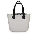Original Collection Mushroom Pattern Inner Silver Zip Black Flat Handle