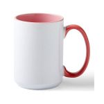 440ML Beveled Ceramic Mug Blank Grey 1PC