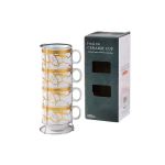 5 Piece Ceramic Cup Stand Multicoloured