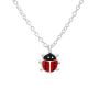 Girls 925 Sterling Silver Necklace - Ladybug Design