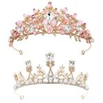 Girls Tiara Princess Crown Headband Rhinestone Hairpiece Halloween Headband