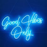 Good Vibes Only Neon Sign Light Wall Art Gifts Neon Sign Wall Art Neon Sign Wall Decorations Bar Pub Club Rave Apartment Home De