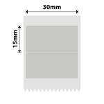 NB686 - - B1 B21 B3S B4 - 30X15MM 2R - 380 Grey Anti-counterfeiting Void Labels