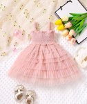 Pink Mesk Layered Dress