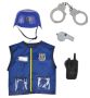 Police Vest Costume With Hard Helmet & Accessories