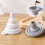 1PC Collapsible Funnel Foldable Silicone Funnel For Kitchen Use Filling Bottles And Cooking Kitchen Gadgets Kitchen Stuff Kitche