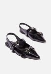 Cotton On Zadie Buckle Slingback Point - Black Smooth