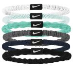 Nike Flex Hair Tie White /glacier Blue /white Osfm - 6 Pack