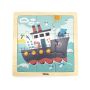 Wooden 9 Piece Ship Puzzle