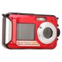 Water Resistant Digital Camera 2.7K Dual Screens Rouge Colour