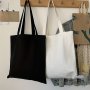 1PC High-quality Women Men Handbags Canvas Tote Bags Reusable Cotton Grocery High Capacity Shopping Bag