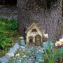 Charming Green Wooden Fairy Door Tree - Versatile Indoor/outdoor Wall Decor For Home Perfect For Holidays & Themed Parties