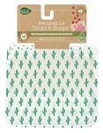 Ecological Reusable Snack Bags Sustainable Kitchen Accessory Zero-waste Lunch Set 4 Pack Printed