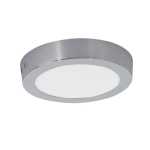 Lunaglow LED Ceiling Light In Chrome Satin Black White - White Large