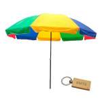 Smte- Beach Umbrella 240 Cm -colorful + Smte Keychain