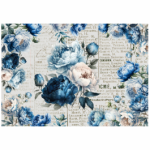 Deco Print Blue Peoni Blooms